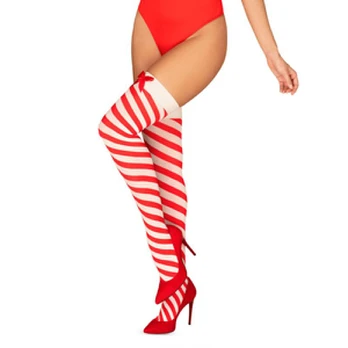Obsessive - Kissmas kojinės Raudona S/M