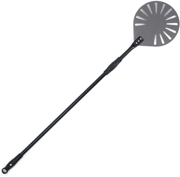 Pizza peel, 120 cm long, round, perforated