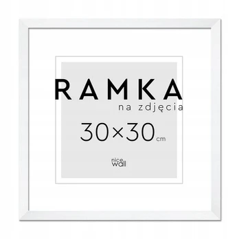 Balta nuotraukų rėmelis 30x30 cm
