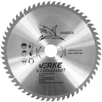 Pjovimo diskas Verke V44056, 250 mm x 32 mm
