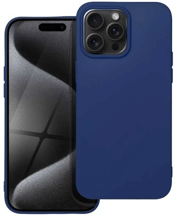 Dėklas Oem SOFT Case for IPHONE 15 PRO MAX dark mėlynas