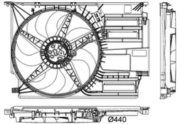 Ventiliatorius, radiatoriaus MAHLE CFF 403 000P kaina