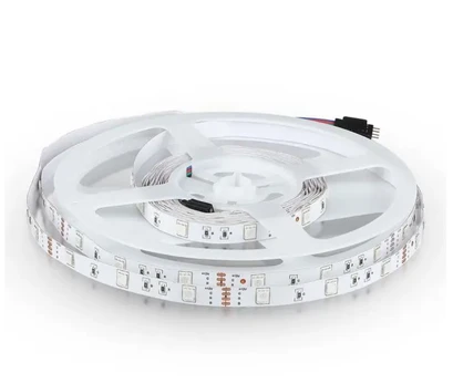 6W/m LED juosta, 12V, 30LED/m, RGB, 5 metrų ritė