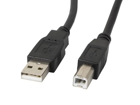 Lanberg CA-USBA-11CC-0030-BK USB kabelis 3 m USB 2.0 USB B Juoda