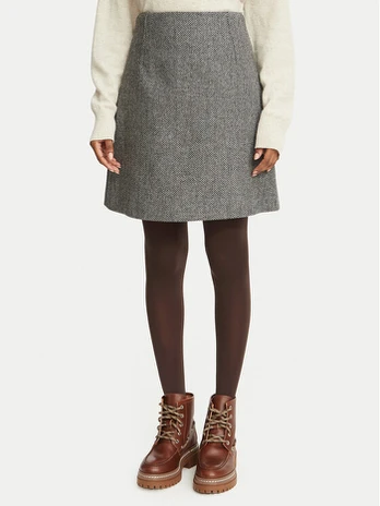 Weekend Max Mara Midi sijonas Farnese 2625106072 Pilka Regular Fit