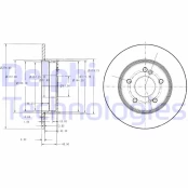 DELPHI BG3326C Brake Disc kaina