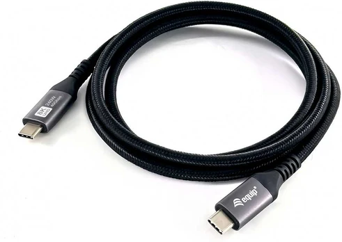 Equip Kabelis USB-C4.0->C 40Gbps PD240W St/St 0.50m juodas