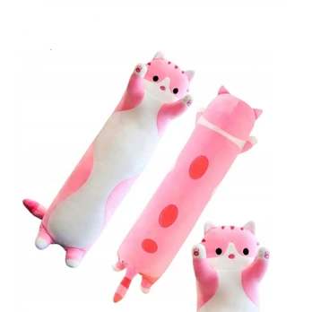 Mielas pliušinis žaislas katė - pagalvė, rožinė 50cm