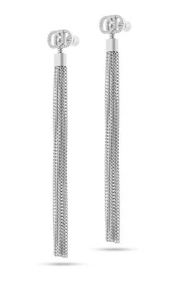 Liu Jo Long steel earrings with chains LJ2650