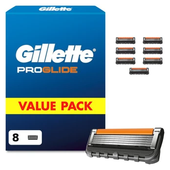 Gillette Fusion ProGlide Skustuvo Vyrams Galvutės, 8 vnt