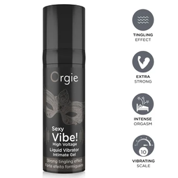 Orgie Sexy Vibe skystas vibratorius, itin stiprus, 15 ml
