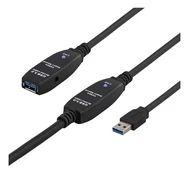 DELTACO PRIME USB 3.0 extension cable, active, Type A male - Type A female, 10m, blueFeatures Acti kaina