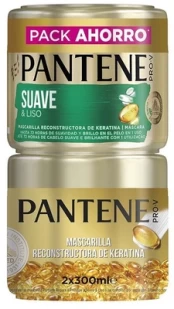 Plaukų priežiūros priemonių komplektas Pantene Pro-V Soft & Smooth, 300 ml kaina