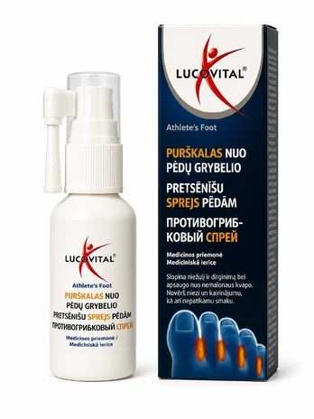 Lucovital purškalas nuo pėdų grybelio, 25 ml