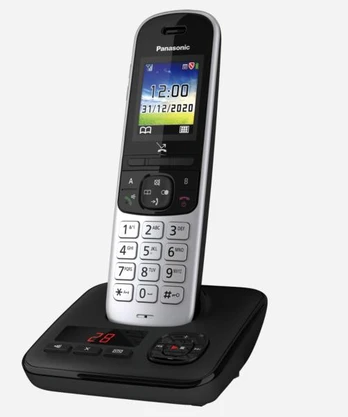 Panasonic KX-TGH720 DECT telefonas Skambintojo ID Juodas