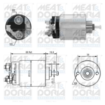 solenoidinis jungiklis, starteris MD46104