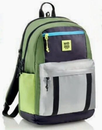 Miquelrius Rucksack Triple Amsterdam Recy 28l 3 Fächern grün