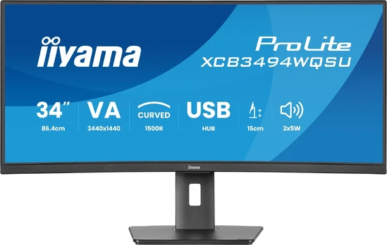 Monitorius Iiyama XCB3494WQSU-B1