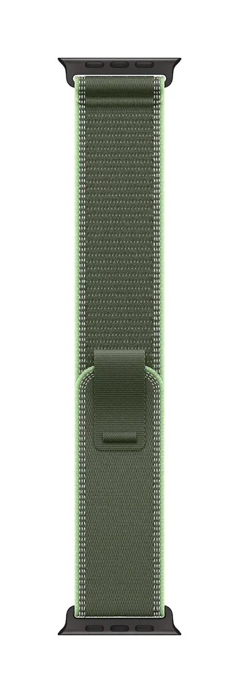 49mm Green/Neon Trail Loop - S/M - Natural Titanium Finish