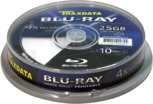 BD-R Traxdata Blu-ray 25 GB, 10 vnt.