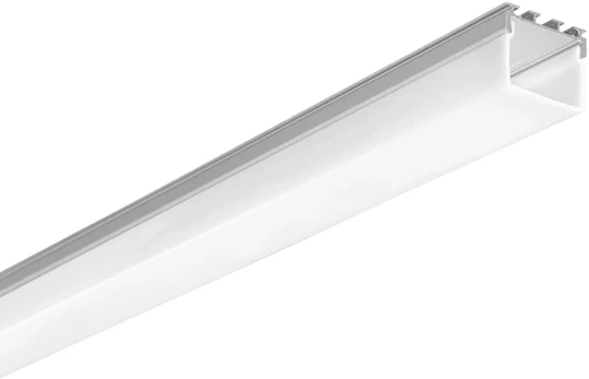 LED profilis su dangteliu ir užbaigimais LOOP, sidabro sp., 2m
