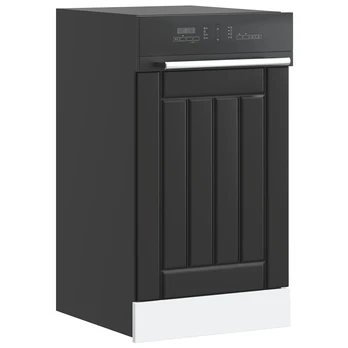 indaplovės skydelis "Lucca" Juodas Engineered Wood