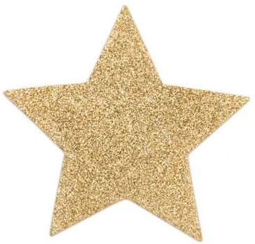 Bijoux Flash Collection BIJOUX - INDISCRETS FLASH GOLDEN STAR NIPPLE COVERS