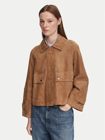 Weekend Max Mara Odinė striukė Abito 2625446061 Ruda Regular Fit