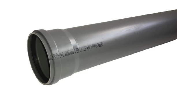 Vamzdis vidaus kanalizacijai Wavin, Optima, PVC, 110 mm, 1.5 m