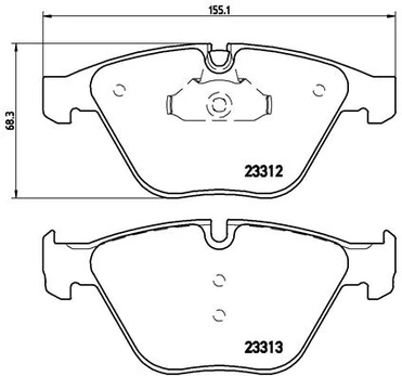 Brake pads - tuning Xtra P 06 054X front