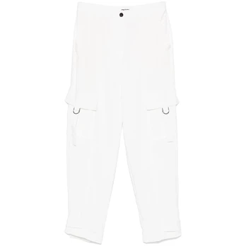 Kelnės moterims, Smėlio, Satin cargo pant