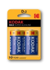 Elementai Kodak Max, D/LR20, 1.5 V, 2 vnt. kaina