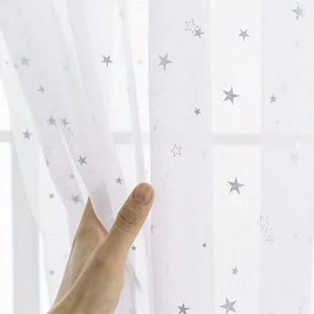 Užuolaida Stars, 132x183 cm, balta