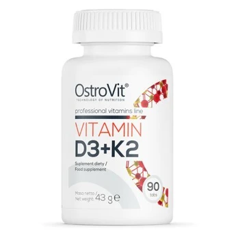 Maisto papildas OstroVit Vitaminai D3 K2, 90 tablečių