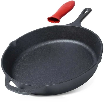 Ketaus keptuvė su silikoniniu dangteliu CAST LINE 30 cm