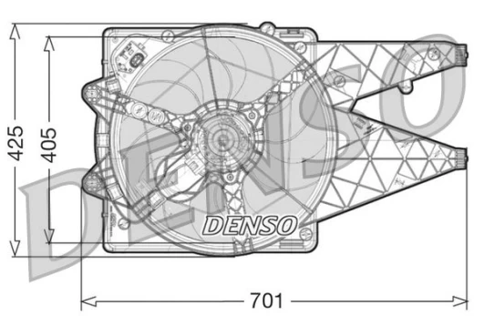 Ventiliatorius, radiatoriaus DENSO DER09100