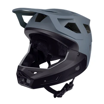 Šalmas FORCE Drop // dydis: S - M (55-58 cm) (juoda/pilka)