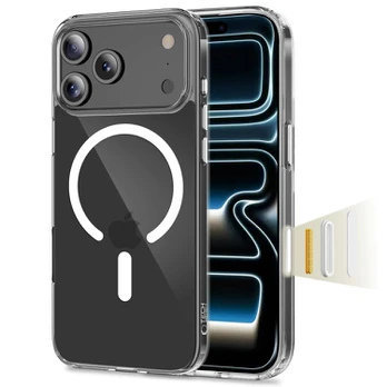 Skaidrus dėklas Apple iPhone 17 Pro Max telefonui "Tech-Protect Flexair Hybrid CC Magsafe"