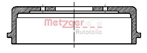 Stabdžių būgnas METZGER BT 640