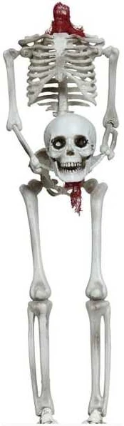 Fiesta Hængende hovedløst skelet, 37 cm