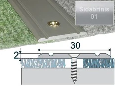 Profilis Effector A02 sujungimo | sidabrinis 93 cm 30x2 mm