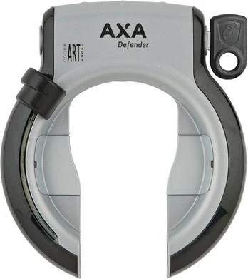 Axa 1x rėmo spyna Defender, pilka, 4,3x16x22 cm