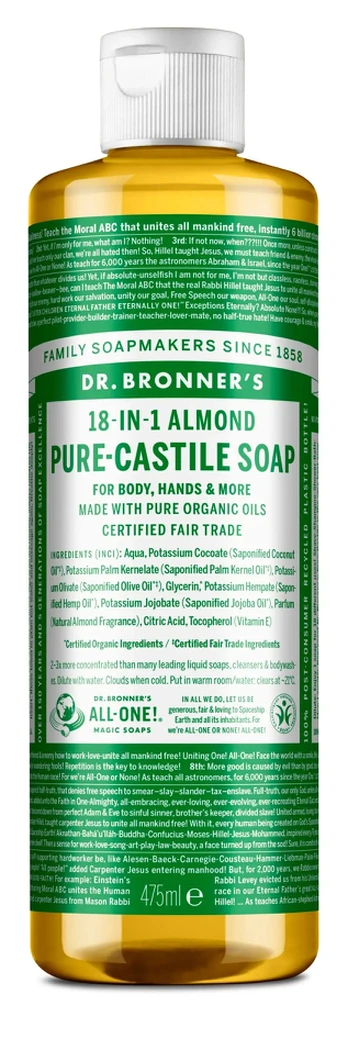 Dr. Bronner's 18-in-1 Liquid Soap Almond 475 ml