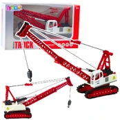 Žaislinis autokranas Lean Toys Engineering, balta/raudona kaina