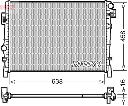 Radiatorius, variklio aušinimas DENSO DRM09054
