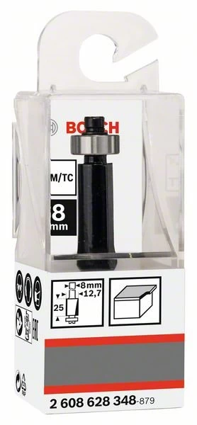 Freza laminatui BOSCH, HM d=12,7 mm, l=25 mm,kotas 8 mm, UŽS
