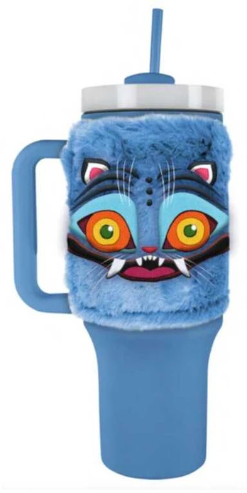 Pyramid KPop Demon Hunters Derpy thermal mug with straw