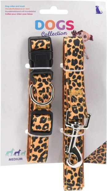 Mondex OBROŻA ŠUNIUI ZE SMYCZĄ LEOPARD