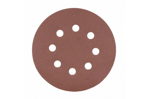 Šlifavimo popierius 125mm su skylutėm 5vnt. Gr.120
