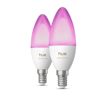 Philips Hue E14 3,7W RGBW B39 świeczka 2-pak